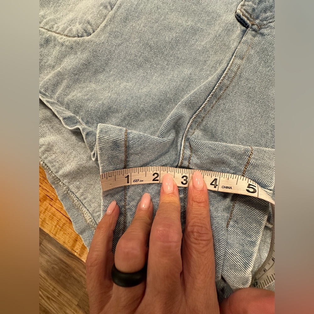 Euc Light Blue Denim Romper short sleeves - Picture 10 of 10